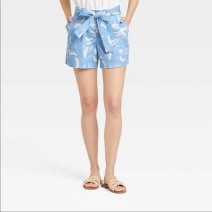 Women's High-Rise Pleat Front Shorts - A
New Day Blue 6